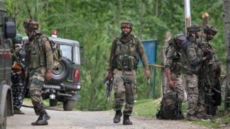 Two terrorists killed in gunfight in Jammu-Kashmir Pulwama dist Two terrorists killed in gunfight in Jammu-Kashmir Pulwama dist