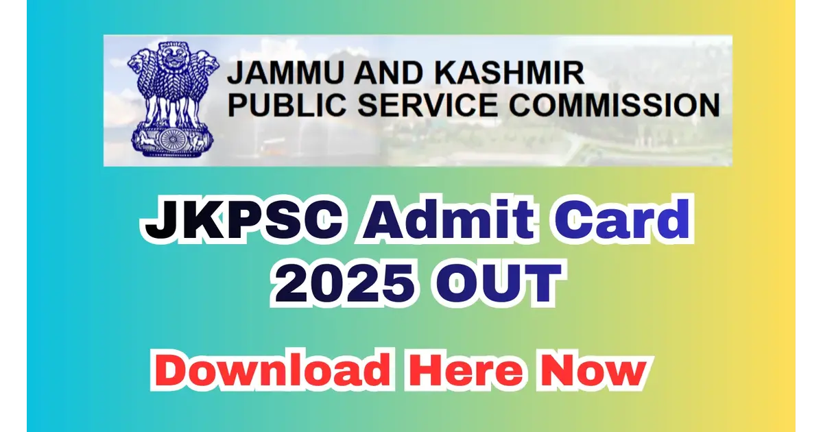 JKPSC Admit Card 2025