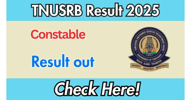 TNUSRB Constable 2025
