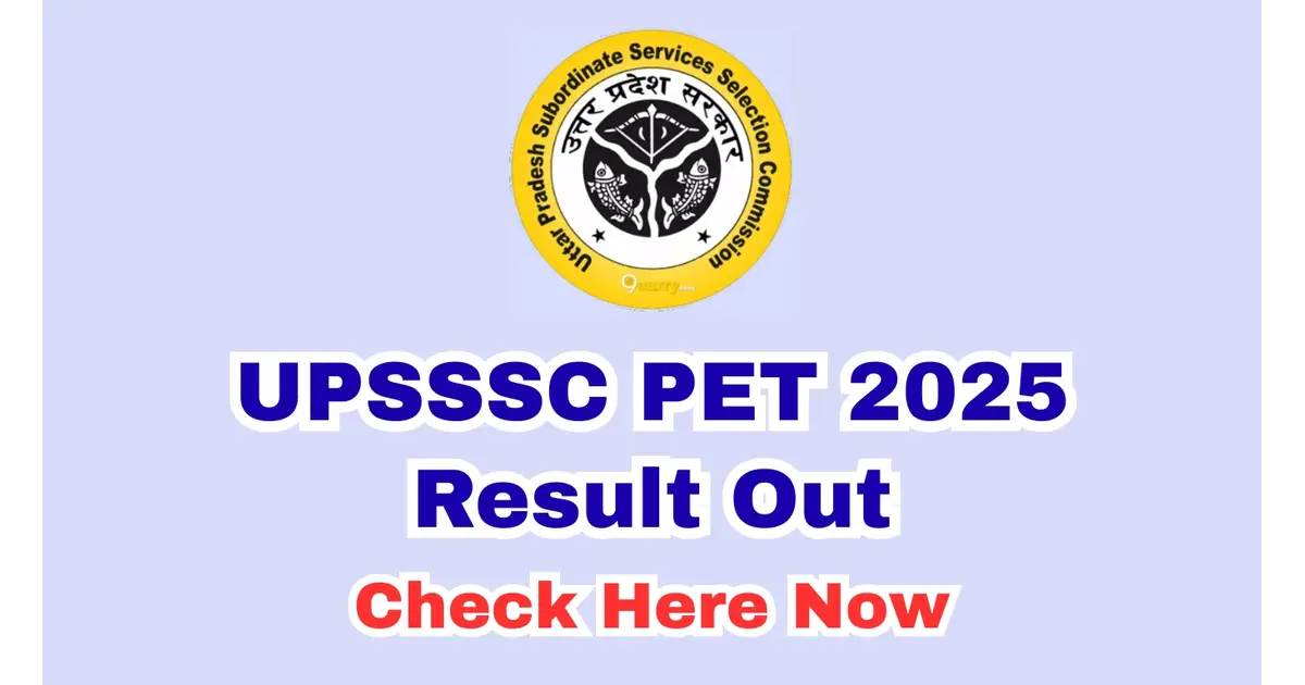 UPSSSC PET Result 2025