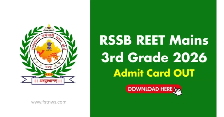 RSSB REET 2025 Admit Card