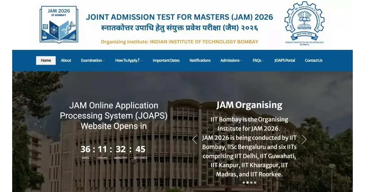 IIT JAM 2026 Exam